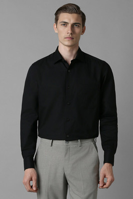 LOUIS PHILIPPE Men Solid Formal Black Shirt