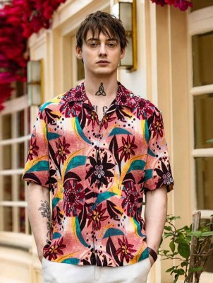 GRANTH CREATION Men Printed Beach Wear Multicolor Shirt