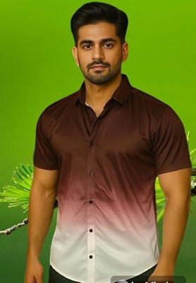 DHAMELIYA ENTERPRISE Men Color Block Casual Maroon Shirt