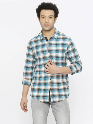 Spykar Men Checkered Casual Multicolor Shirt