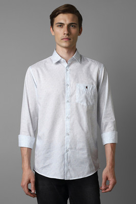 LOUIS PHILIPPE Men Printed Casual Light Blue Shirt