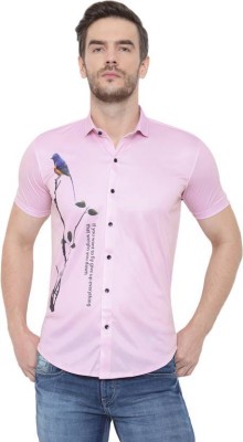 HA ENTERPRISES Men Printed Casual Pink Shirt