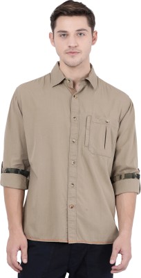 Wildcraft Men Solid Casual Brown Shirt