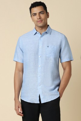 Allen Solly Men Self Design Casual Blue Shirt