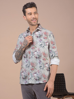 CRIMSOUNE CLUB Men Floral Print Casual Multicolor Shirt