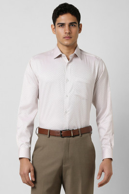 VAN HEUSEN Men Printed Casual White Shirt