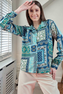 Dressberry Women Striped Casual Multicolor Shirt