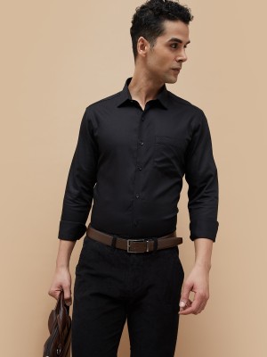 CODE by Lifestyle Men Solid Casual Black Shirt