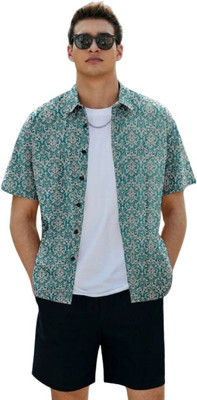 Vilantra Fashion Men Solid Casual Blue Shirt