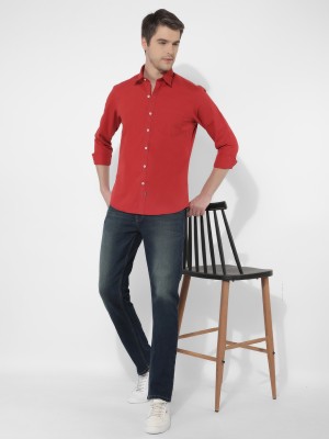 NUMERO UNO Men Solid Casual Red Shirt