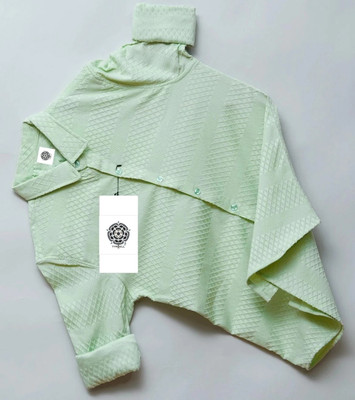 TYRELL Men Self Design Casual Light Green Shirt