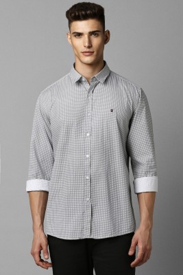 LOUIS PHILIPPE Men Checkered Casual Grey, White Shirt