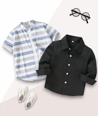 KIDGARB Boys Printed Casual Multicolor Shirt(Pack of 2)