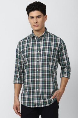 VAN HEUSEN Men Checkered Casual Multicolor Shirt