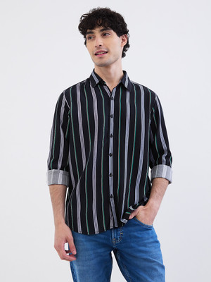 Spykar Men Striped Casual Multicolor Shirt