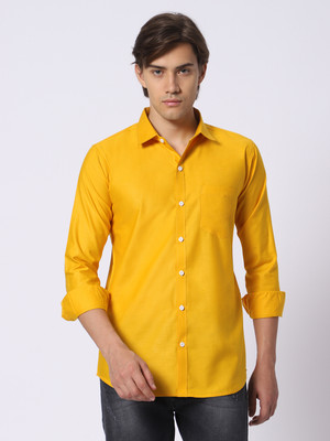 N AND J Men Solid Casual Multicolor Shirt