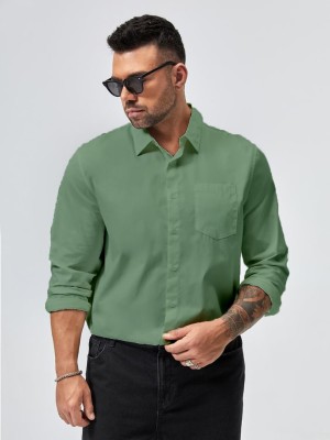 MAHADEV ENTERPRISE Men Solid Casual Green Shirt