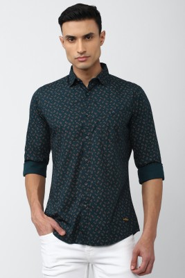 VAN HEUSEN Men Floral Print Casual Brown, Dark Blue Shirt