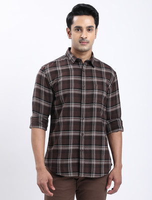 INDIAN TERRAIN Men Checkered Casual Multicolor Shirt