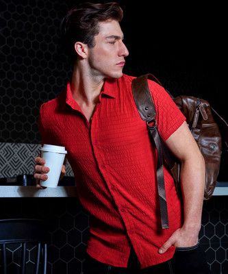 CAMPUS SUTRA Men Printed Casual Red Shirt