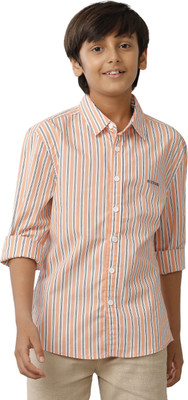 Under Fourteen Only Boys Striped Casual Multicolor Shirt