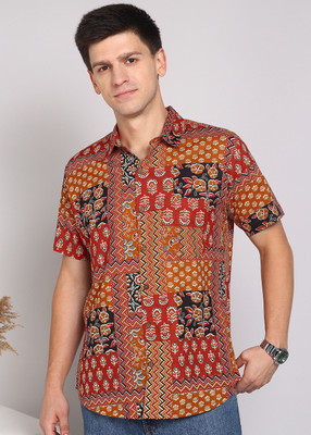 Yash Gallery Men Printed Casual Multicolor Shirt