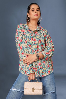 COLORCART Women Floral Print Party Multicolor Shirt