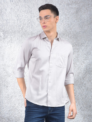 CRIMSOUNE CLUB Men Solid Casual White Shirt