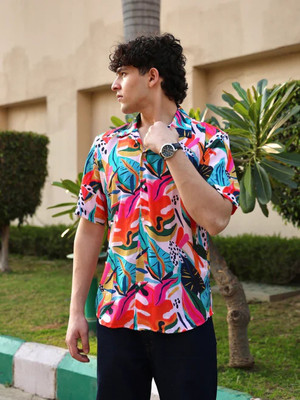 STOVESSY Men Printed Casual Multicolor Shirt