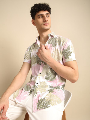 Voroxy Men Printed Casual Multicolor Shirt