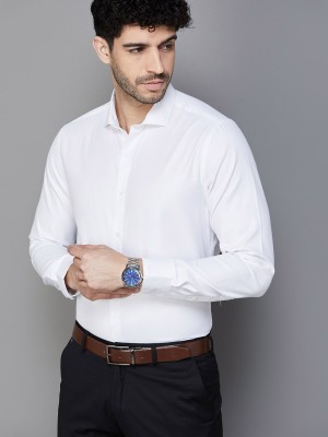 CODE by Lifestyle Men Solid Formal White Shirt