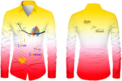 AviraEnterprise Men Printed, Dyed/Ombre Casual Multicolor Shirt