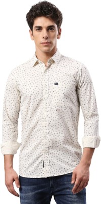 Klub Fox Men Printed Casual Yellow Shirt