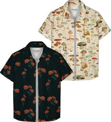 Hellcat Boys Printed Casual Multicolor Shirt(Pack of 2)