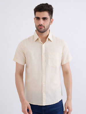Spykar Men Solid Casual White Shirt