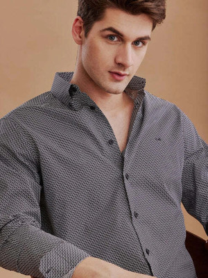Jai Textiles Men Checkered Casual Black, White Shirt