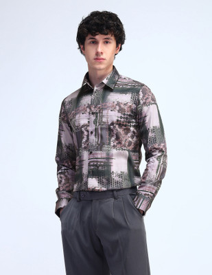 FLYING MACHINE Men Printed Formal Multicolor Shirt