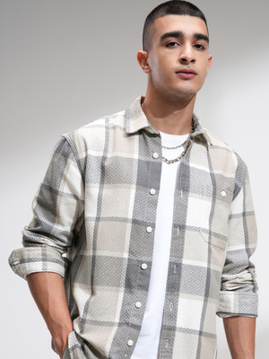 HIGHLANDER Men Checkered Casual Multicolor Shirt
