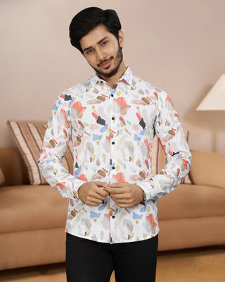 METRONAUT Men Printed Casual Multicolor Shirt