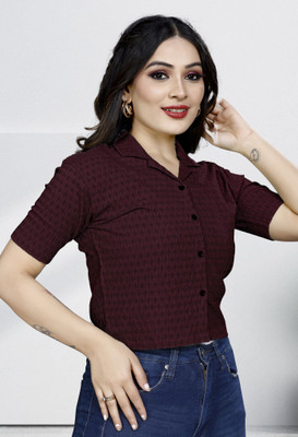 dream believe fashion Women Solid Casual Multicolor Shirt