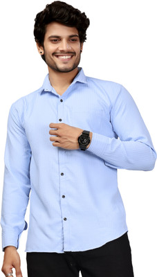 PRAANVI ENTERPRISE Men Self Design Casual White Shirt