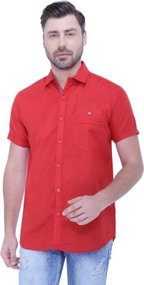 KUONS AVENUE Men Solid Casual Red Shirt