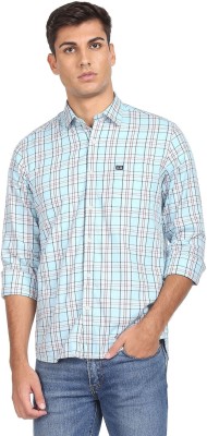 Arrow Sport Men Checkered Casual Blue Shirt