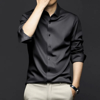 Shreeji enterprse Men Solid Casual Black Shirt
