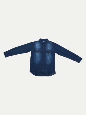 radprix Boys Solid Casual Blue Shirt