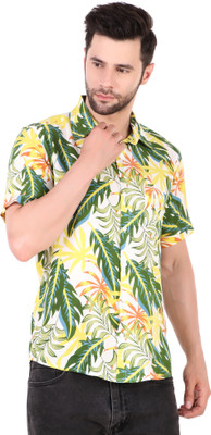 ACCOX Men Printed Beach Wear Multicolor Shirt