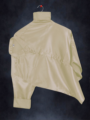 JINIK Men Self Design Party Beige Shirt