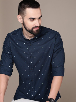 NAUTICA Men Printed Casual Blue Shirt