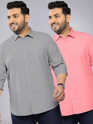 METRONAUT PLUS Men Solid Formal Multicolor Shirt(Pack of 2)