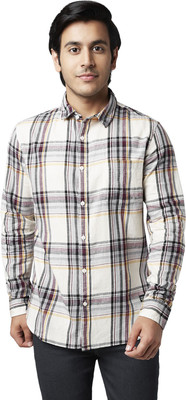 YU by Pantaloons Men Checkered Casual Multicolor Shirt